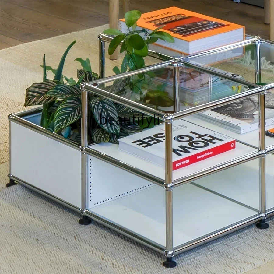 

New style Medieval usm module cabinet modern simple coffee table living room bedroom side coffee table
