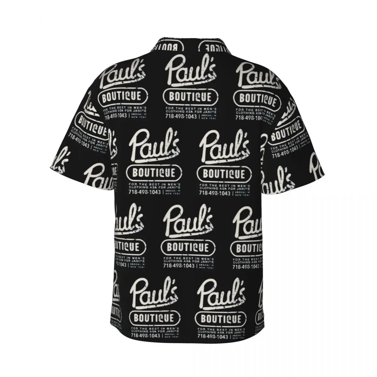 Pauls Boutique Men's Shirts Hawaiian Short Sleeve Shirt Funny Lapel Tops for Summer Beach