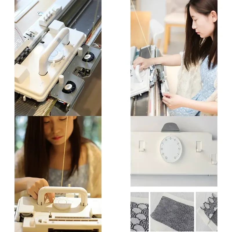 for SK280 Household Sweater Knitting Machine Small Wool Knitter Loom Flat Bed Hand Crank Manual Weaving Tool for DIY Crafts