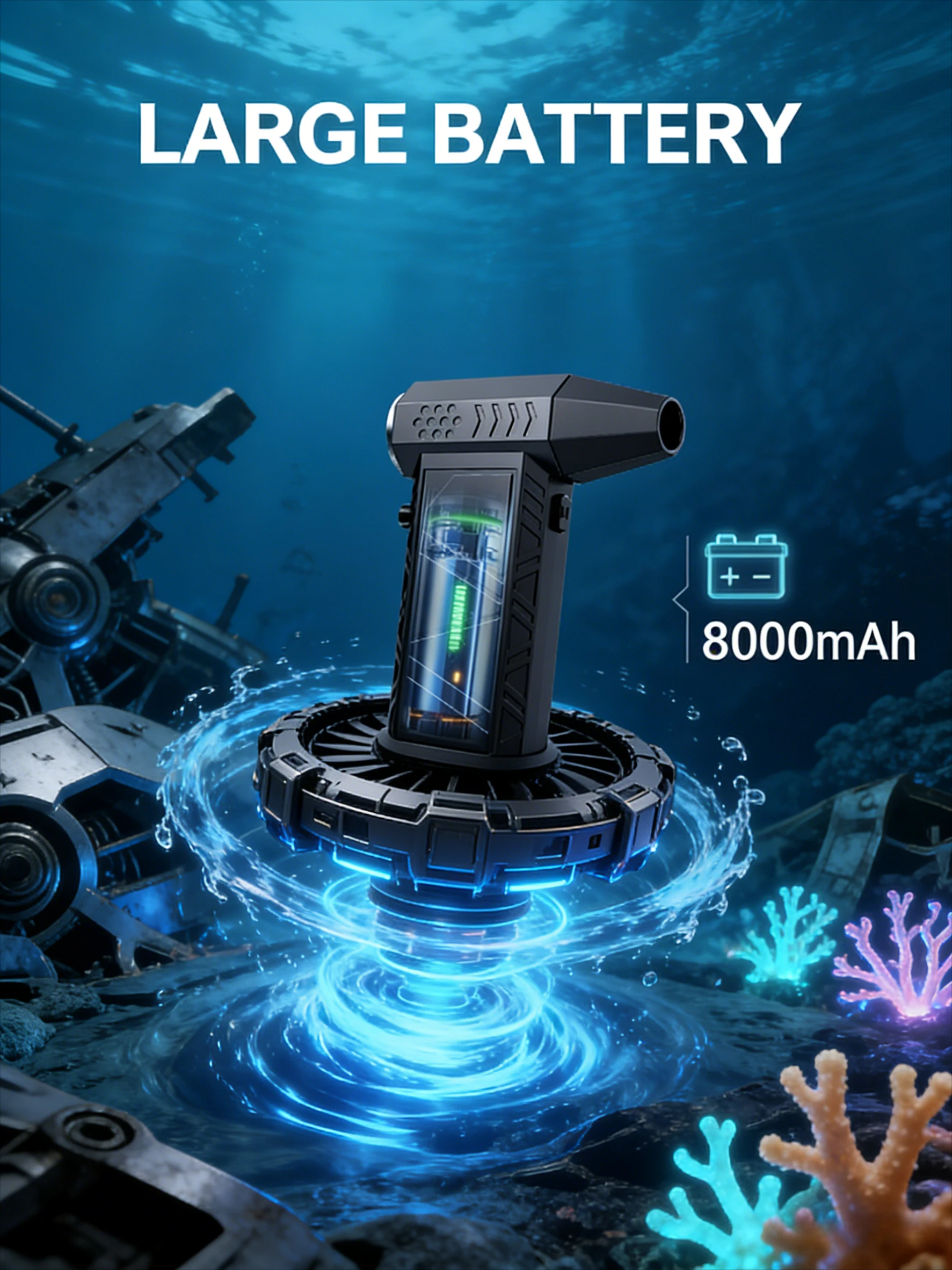 

✨ 300K RPM Brushless X9 Turbo Fan | New Upgraded Rechargeable Handheld Hair Dryer