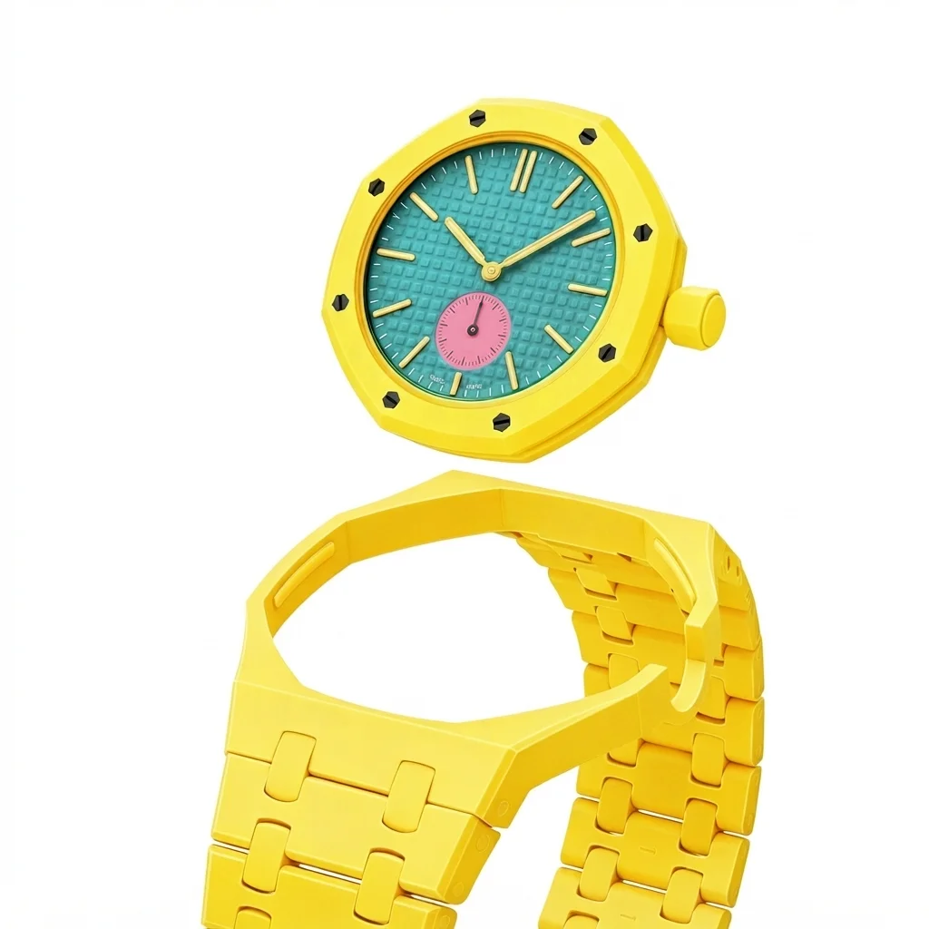علبة ساعة فاخرة مع حزام مطاطي  - مراجعة Luxury Watch Ap وسعره
