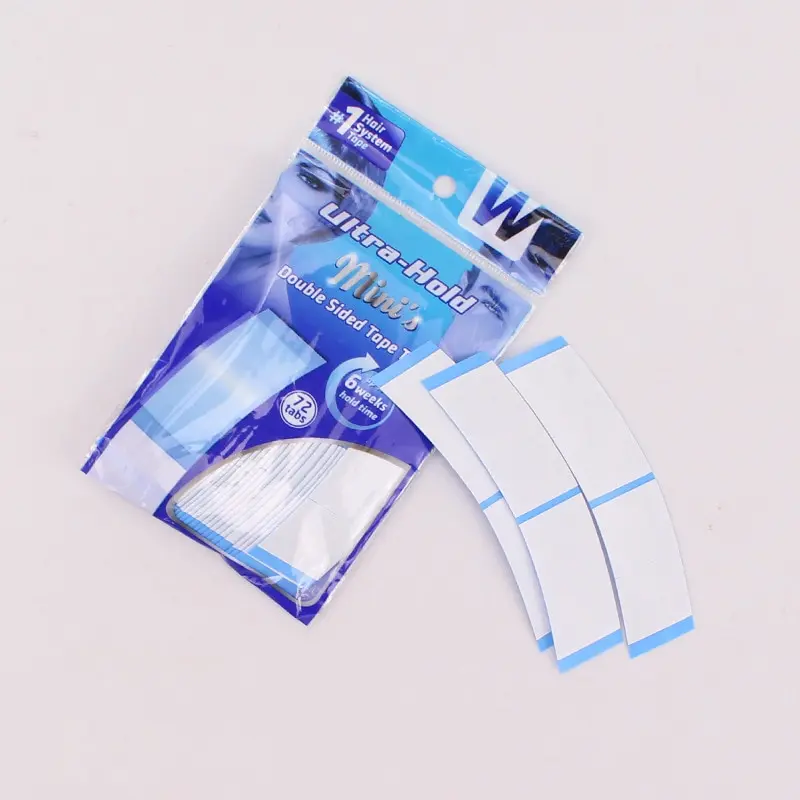 72 Tabs blau Ultra Hold Tape Lace Front Tape doppelseitiges Klebeband für Toupet Perücken kleber 4 Wochen haltbar