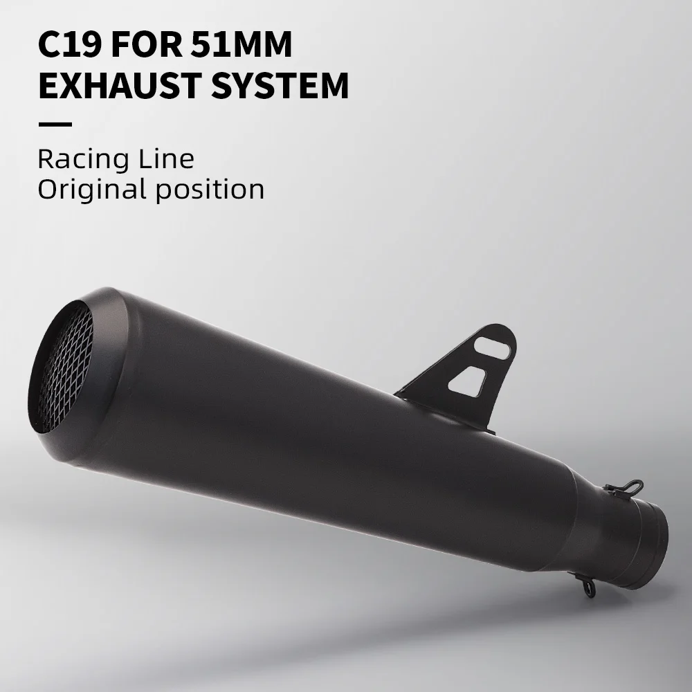 Motorcycle Exhaust Muffler Pipe Modified System For VULCAN S 650 REBEL 500 SR400 Z400 R3 PCX125 C19 S1000RR CBR650