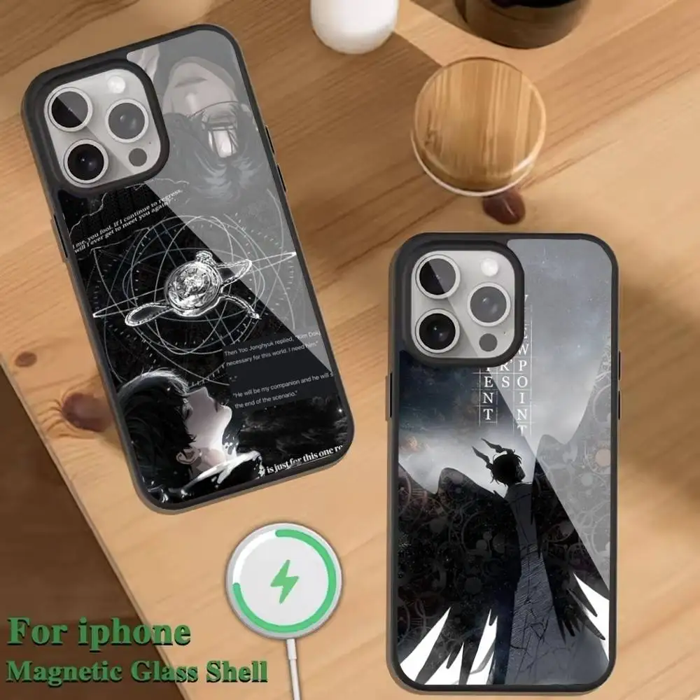 

O-Omniscient Reader Viewpoint Phone Case For Magnetic Wireless Charge Cover For iphone 16 15 14 13 12 11 Pro Max Plus Coque