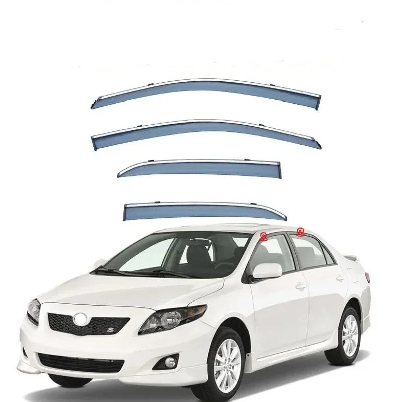 Side Window Deflector Weather Shield Window Visor Car Accessories For Corolla Sedan 2000 2001 2002 2003 2004 2005 2006 2007-2020