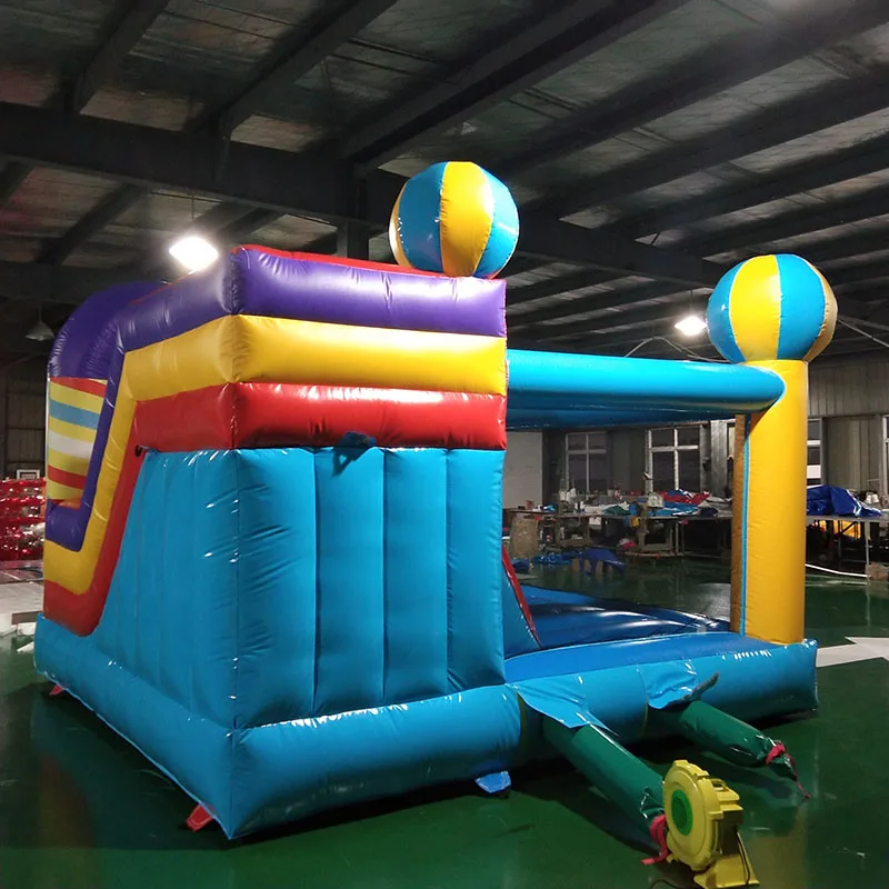 Commercial Castle Trampoline with Slide  Children's Entertainment Equipment