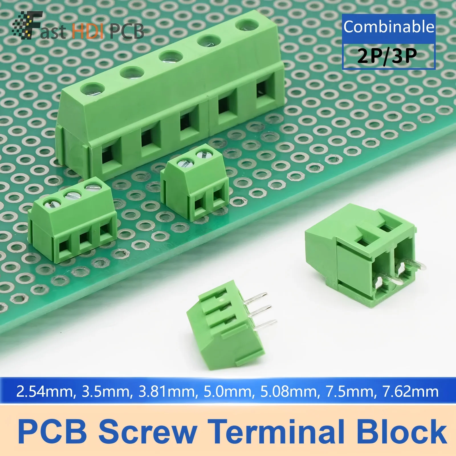 

Винтовой клеммный блок для PCB серии 128 - Зеленый, шаг 2.54/3.5/3.81/5.0/5.08/7.5/7.62мм, Модульный 2P и 3P комбинируемый, Паяемый, UL94 V-0, для силовой и контрольной проводки