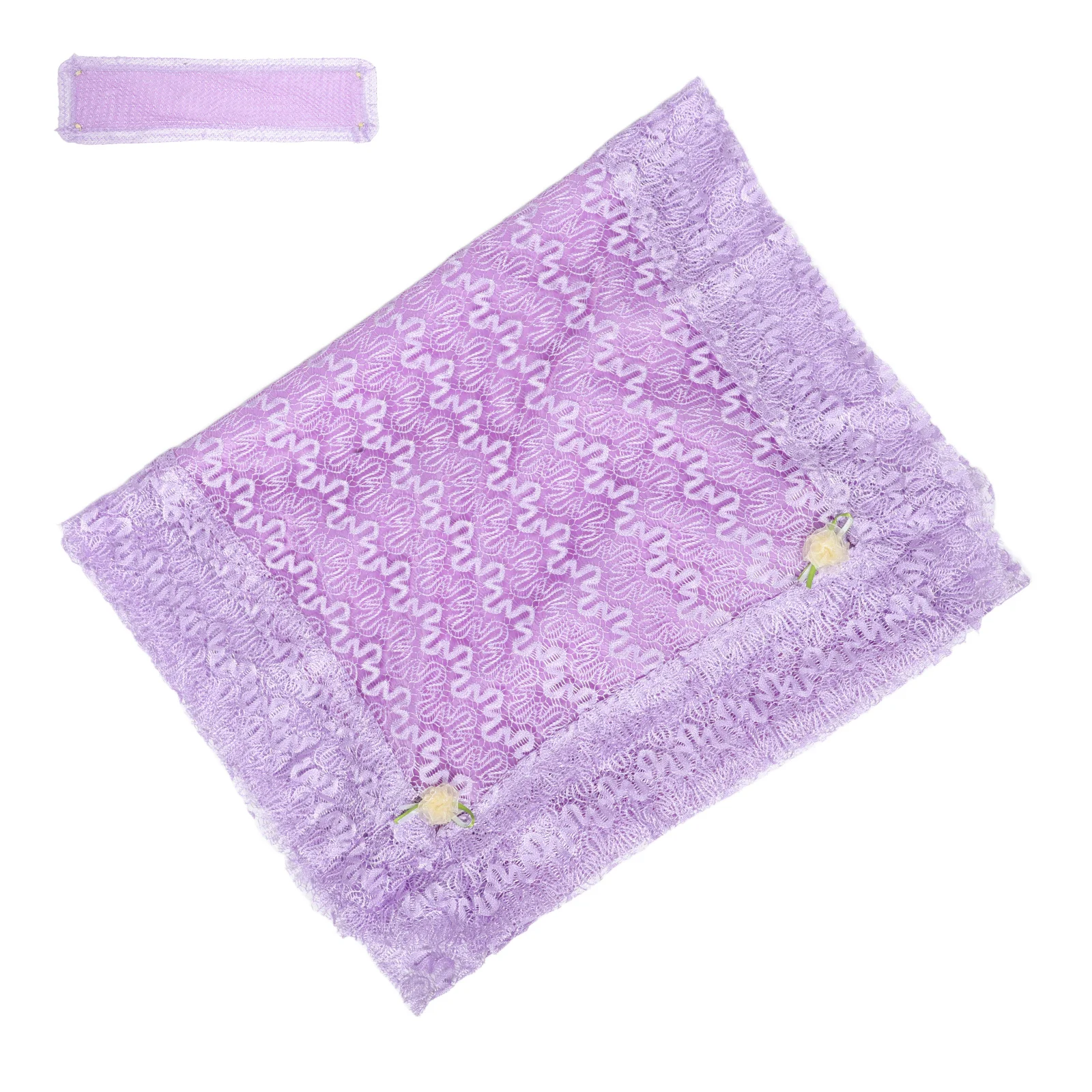 Cover Musical Instrument Safety Mask Lavender Lace Fabric Protective Covers