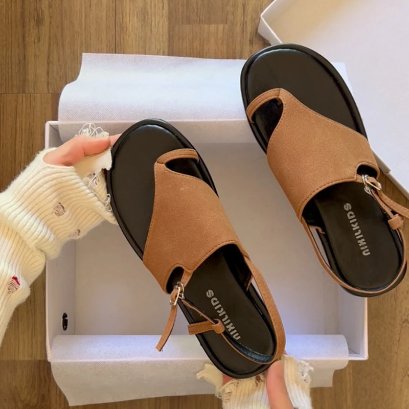 

Новые летние женские сандалии-гладиаторы с ремешками на пальцах, узкие ремешки, уличный стиль, элегантные пляжные сандалии для отпуска