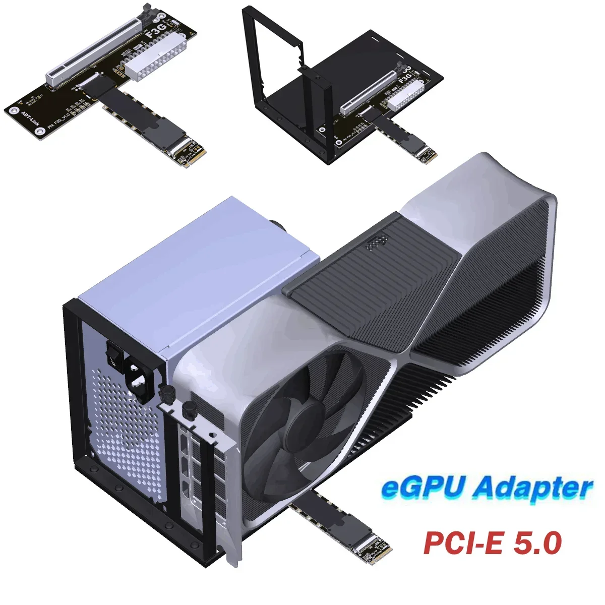 

eGPU M.2 Ноутбук F43SG 5.0 M.2 Key M для внешней видеокарты NVMe Адаптер eGPU Gen5 PCIe 5.0 x16 GPU Док-станция ITX STX NUC Ноутбук ПК