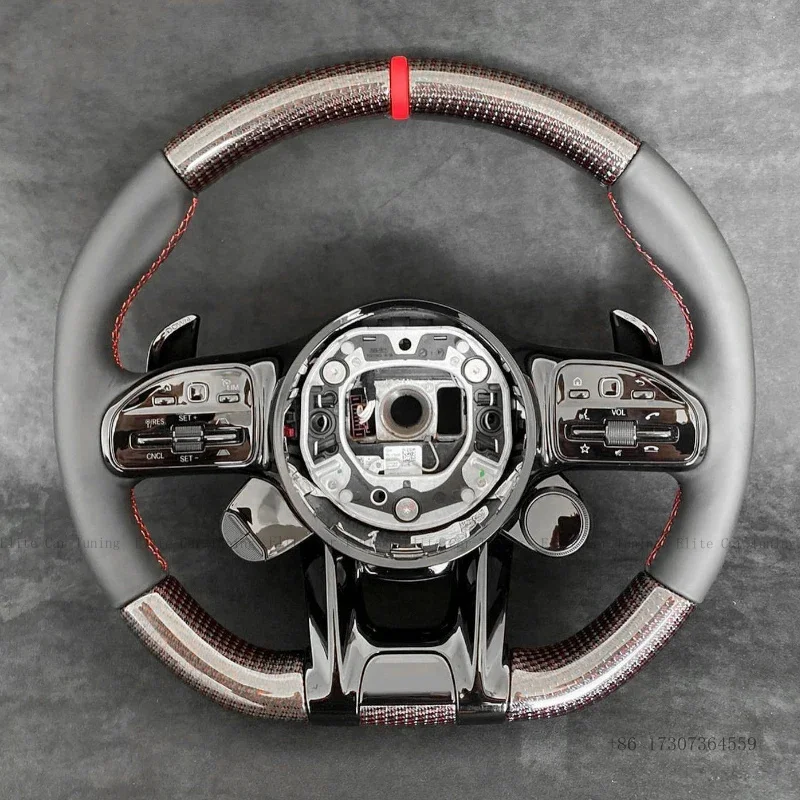 

Carbon Fiber Forged LED Steering Wheel Fit for Mercedes Benz W211 W212 W213 W221 W221 W222 W204 W205 C43 C63 W463 W464 E63 G63