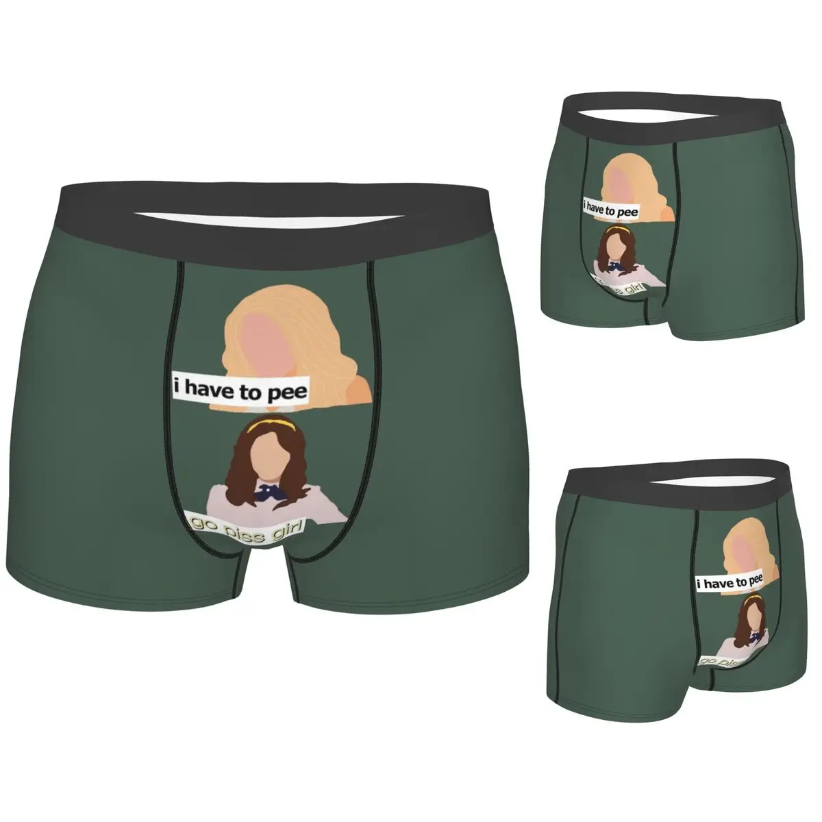 

Трусы-боксеры, шорты Go Piss Girl, мужские дышащие трусы для Homme, мужские подарки бойфренду
