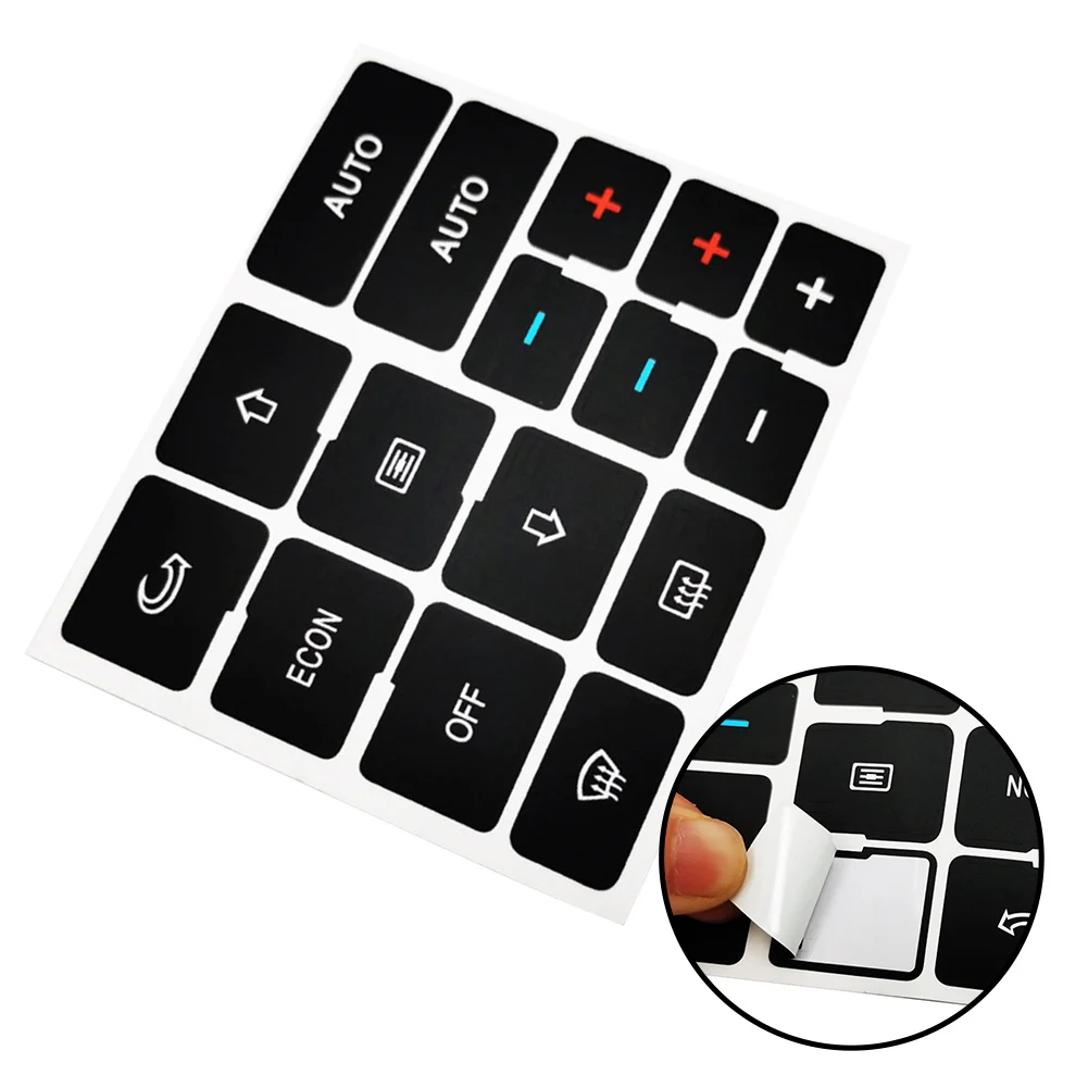 Interior Repair Sticker Button Repair Decal Interior Decoration Highly Practical Manual Measurement Deviation For A4 B6 B7 Black