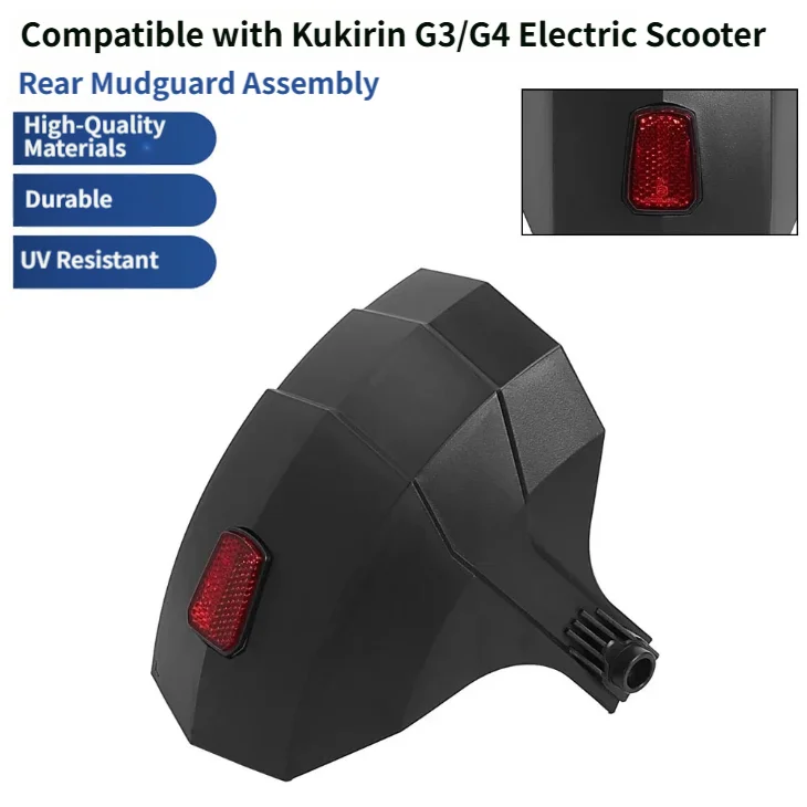 Hinterer Kotflügel für KUKIRIN G3/G4 Elektroroller mit Reflektoren, Zubehör für Elektroroller