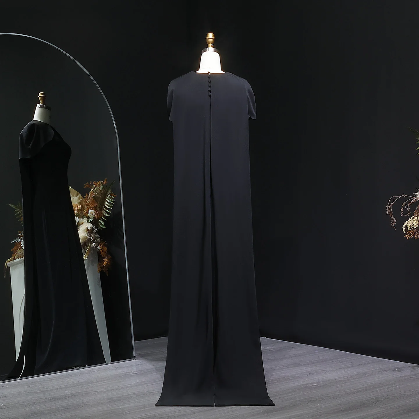 Sharon Said Saudi-Arabien Elegantes Rosa Burgunderrotes Schwarzes Meerjungfrauen-Abendkleid für 2026 Dubai Party Hochzeitskleider SF033 Maßanfertigung – Detail 16