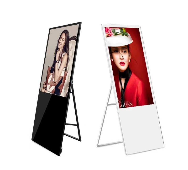 43 49 55 65 HD LCD Screen Digital A-Frame Sign LCD Digital Signage For Advertising