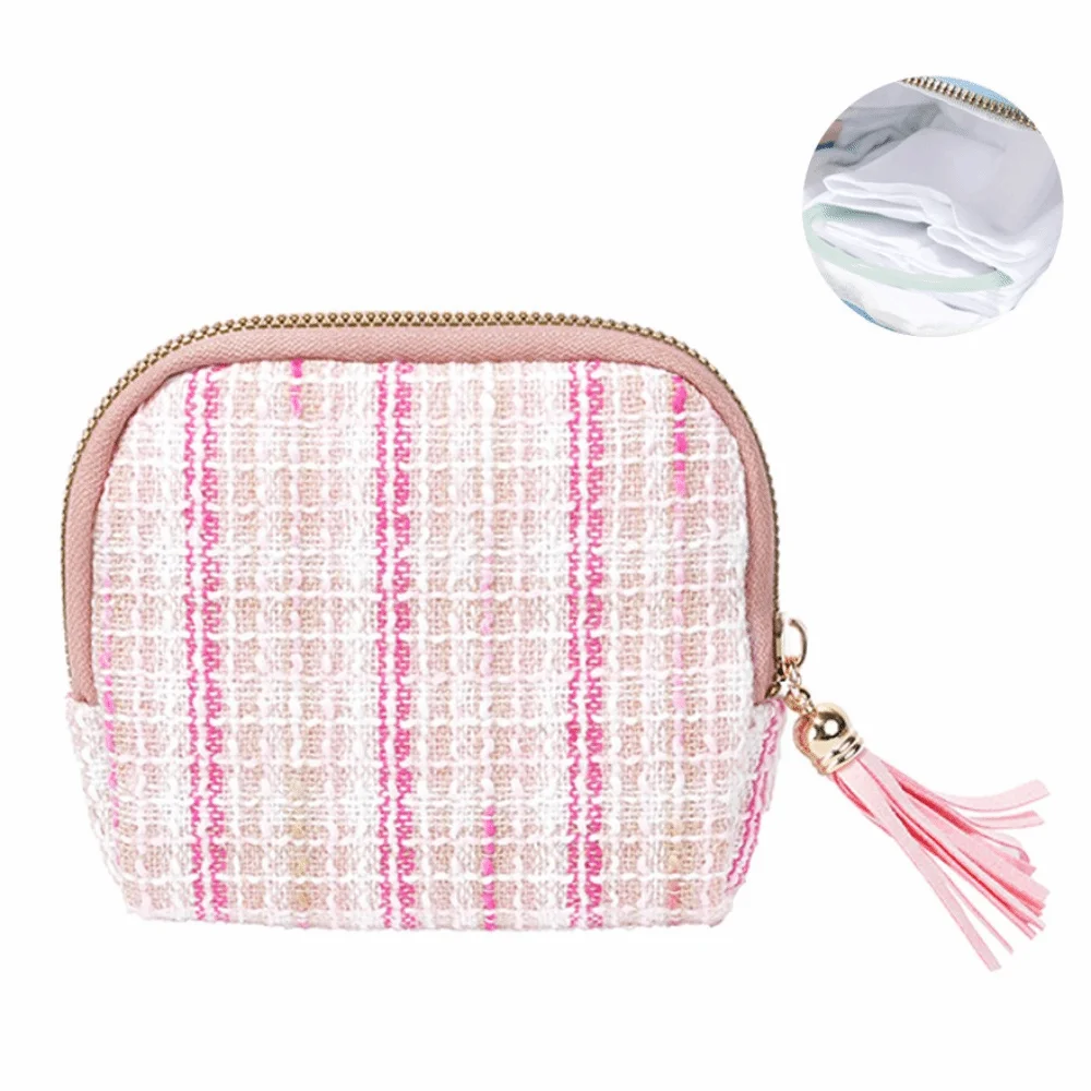 Multi-Layered Jewelry Storage Bag Anti-Scratch Portable Bracelet Display Pouch Anti-friction with Tassel Pendant