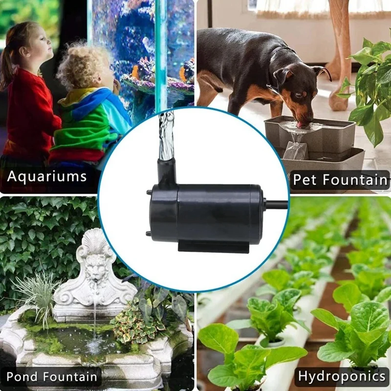 Mini bomba de agua con reducción de ruido silenciosa, herramientas de fuente de jardín para el hogar, Kit DIY, accesorios para pecera de acuario