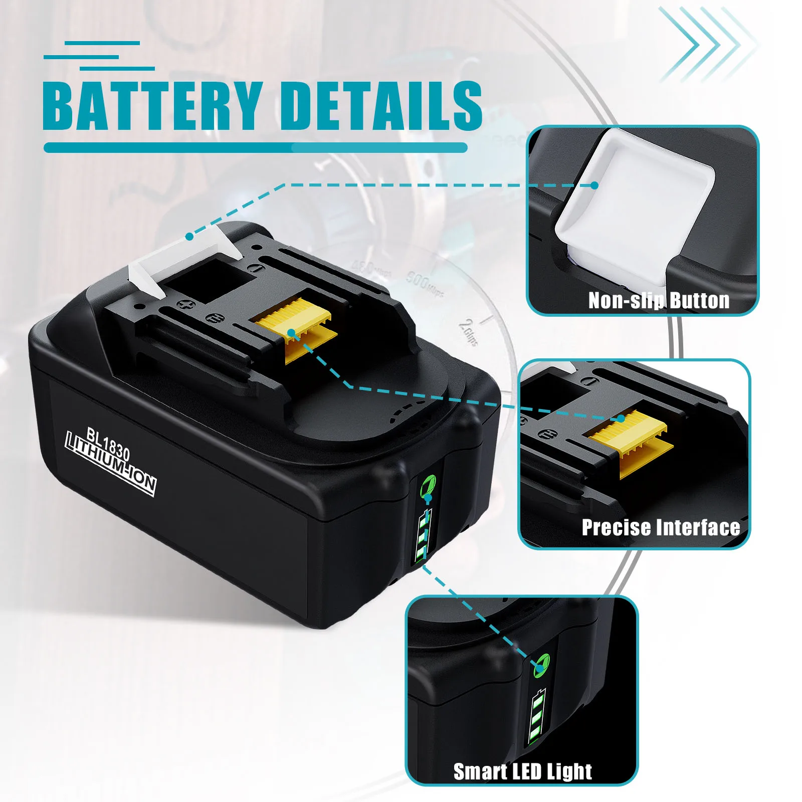 BL1850B BL1830 7000mAh For Makita 18V Batteries Lithium ion Rechargeable Battery BL1860 BL1830 BL1850 BL1860B For Makita Cooler