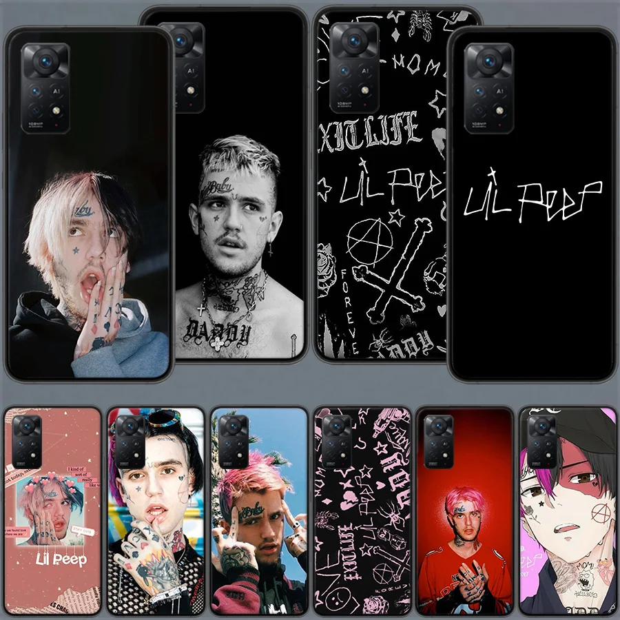 Lil Peep Lil Bo Peep черный чехол для телефона Xiaomi Redmi Note 12 11 Pro Plus 12S 11E 11T 11S 10 10S 9S 9T 4G 5G 9 8 8T 7 6 5 pro