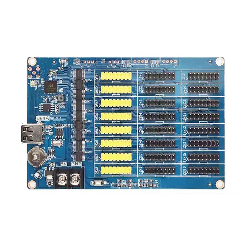 Huidu Control Card U64 HD-U64 U Disk Ads Post Sign Led Panel Controller For Single Dual Color Screen