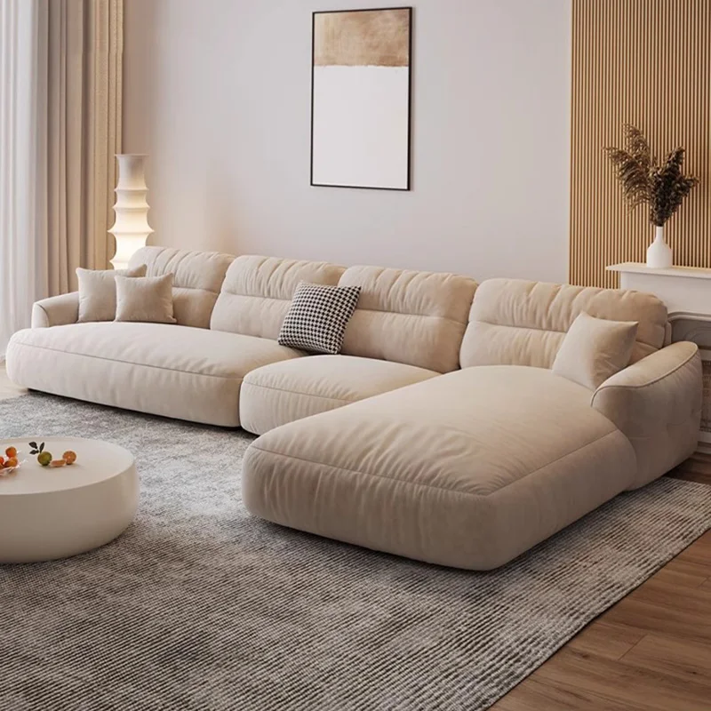 Minimalistyczne sofy do salonu narożnik tkaniny luksusowa sofa segmentowa wygodne sofy wypoczynkowe Modernos Para Sala wystrój pokoju