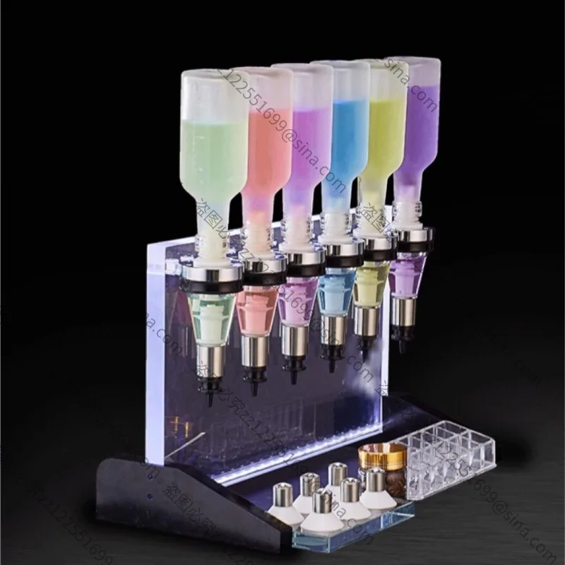 Suitable for Exquisite Bulk Perfume Bar, Whole Store Display Rack, Loose Perfume Mini Counter 6 Pump Head Dispenser