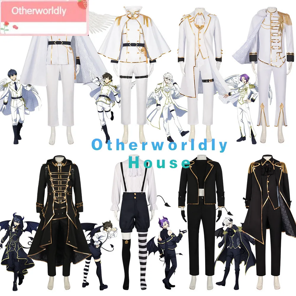 Anime Blue Lock Angels and Demons Mikage Reo Bachira Meguru Isagi Nagi Cosplay Costume Halloween Christmas Suit Uniform