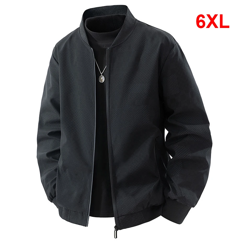 

6XL Plus Size Varsity Jacket Men Fashion Casual Spring Autumn Jackets Coats Male Big Size 6XL