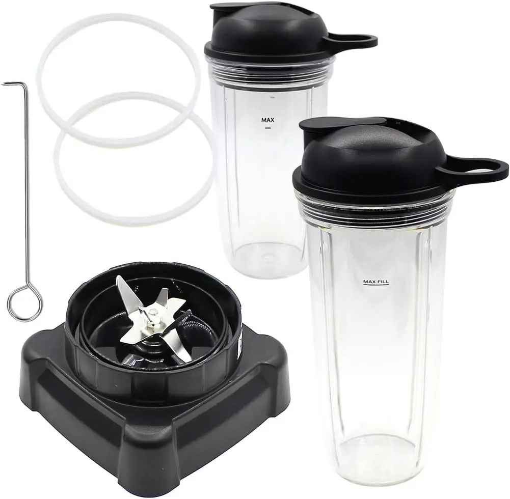 

Запасные части, новое лезвие с чашкой и крышкой, совместимое с блендером Ninja NJ600 BL700, BL701WM 30, BL701 30