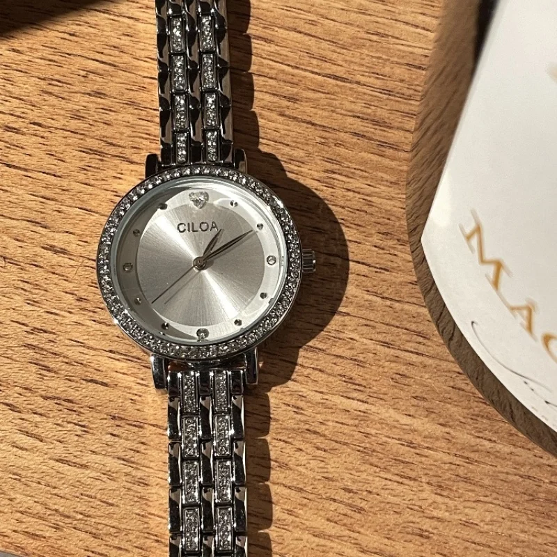 

CILOA bracelet watch female 2025 new round gift brand authentic blue high quality casual waterproof quartz watch ladies watch