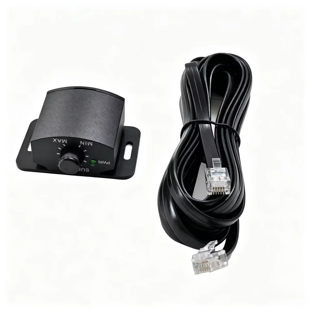 6 Pin Bass Knob Remote Control For Car Audio System For Subwoofer Volume Adjustment Level Control Compatible Design