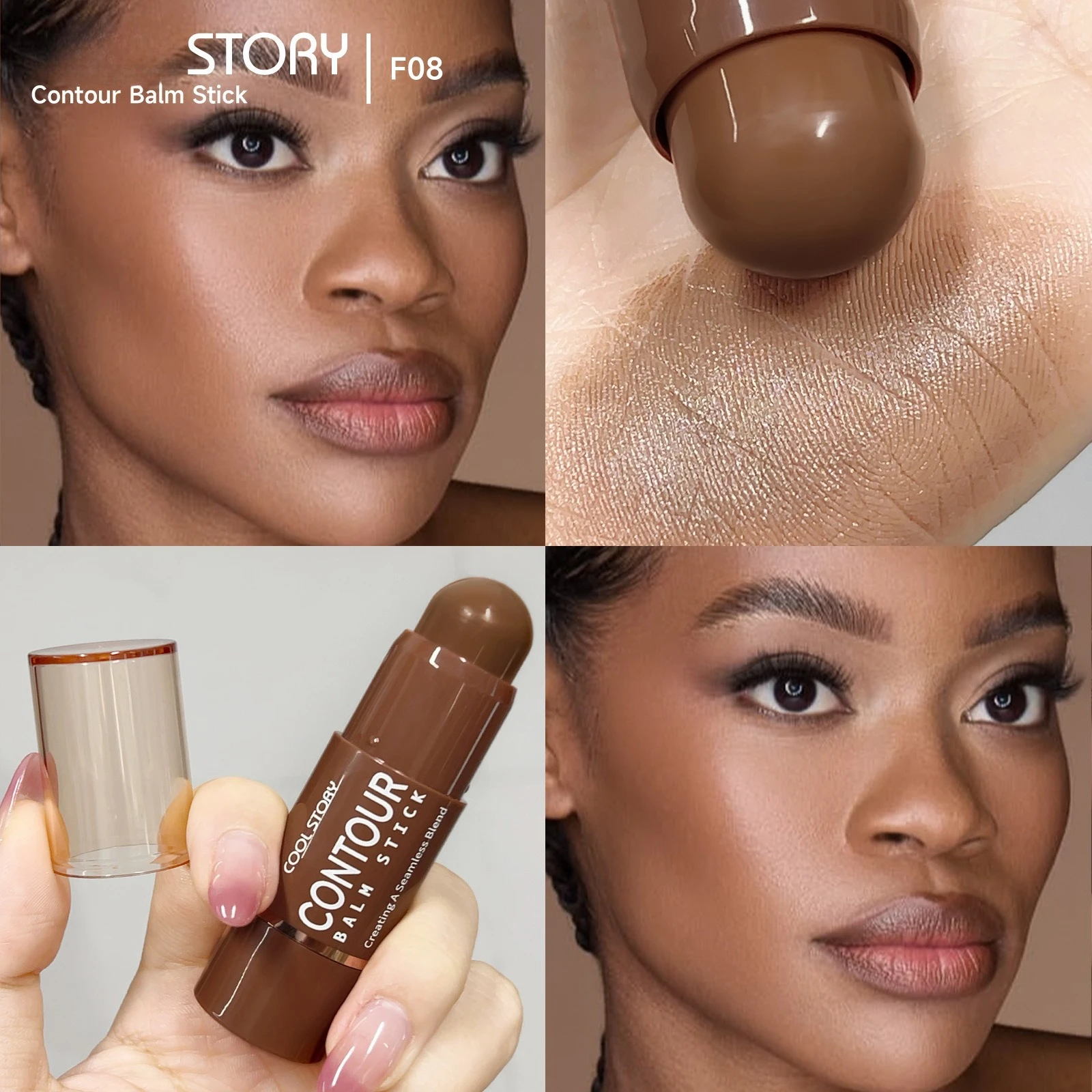 Seznica Diego Facial Contouring Stick Contouring Stick Antik Bronze Farbe Textmarker Rouge Stick Nasenschattenstift Make-up-Werkzeug Kosmetik