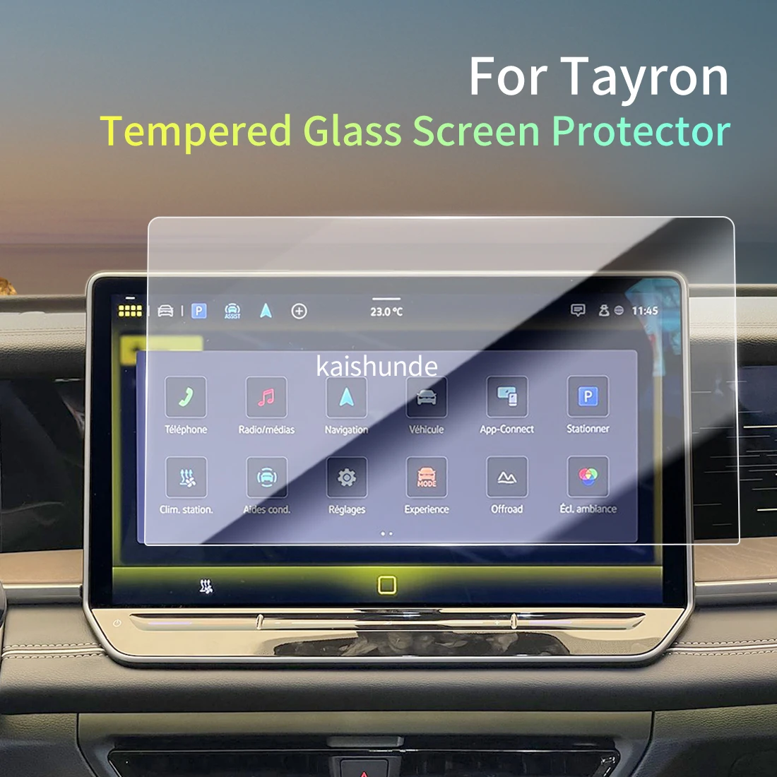 

Защитная пленка из закаленного стекла для дисплея навигации автомобиля VW Tayron 26 (наклейки на приборную панель)