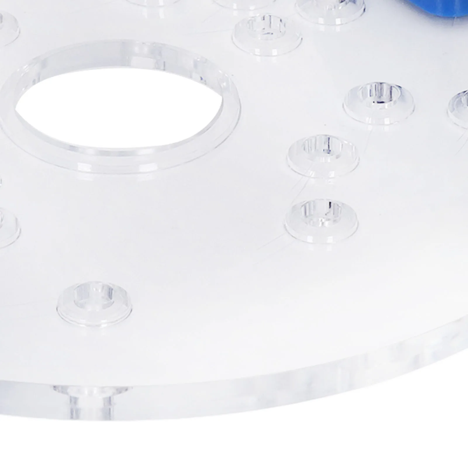 Router Base Plate for Table Trim Portable Clear PVC with Predrilled Holes Shank Round  Trim Router Base Plate