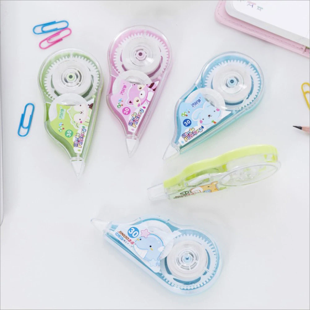 

4 .4X3.5Cm Premium Correction Tape Strong Adhesive Smooth Instant Eraser Double Sided Sticky Roller Wipe Out Tapes For