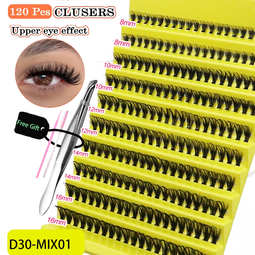 1 caixa/200 pacote 20/30d cílios extensão natural 3d russo individual cílios cluster ferramentas de maquiagem cílios de vison atacado