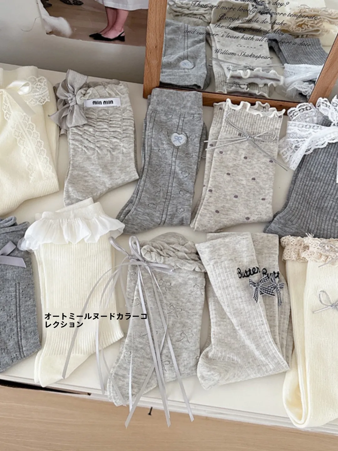 meias-de-algodao-respiraveis-estilo-ballet-ate-a-panturrilha-com-laco-branco-aveia-meias-de-moda-coreana-para-primavera-e-verao-df