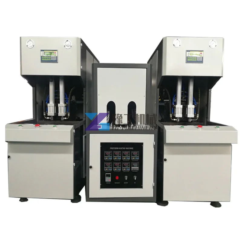 YUGONG Semi Automatic PET Bottle Blowing Machine / PET Plastic Bottle Blow Molding Machine