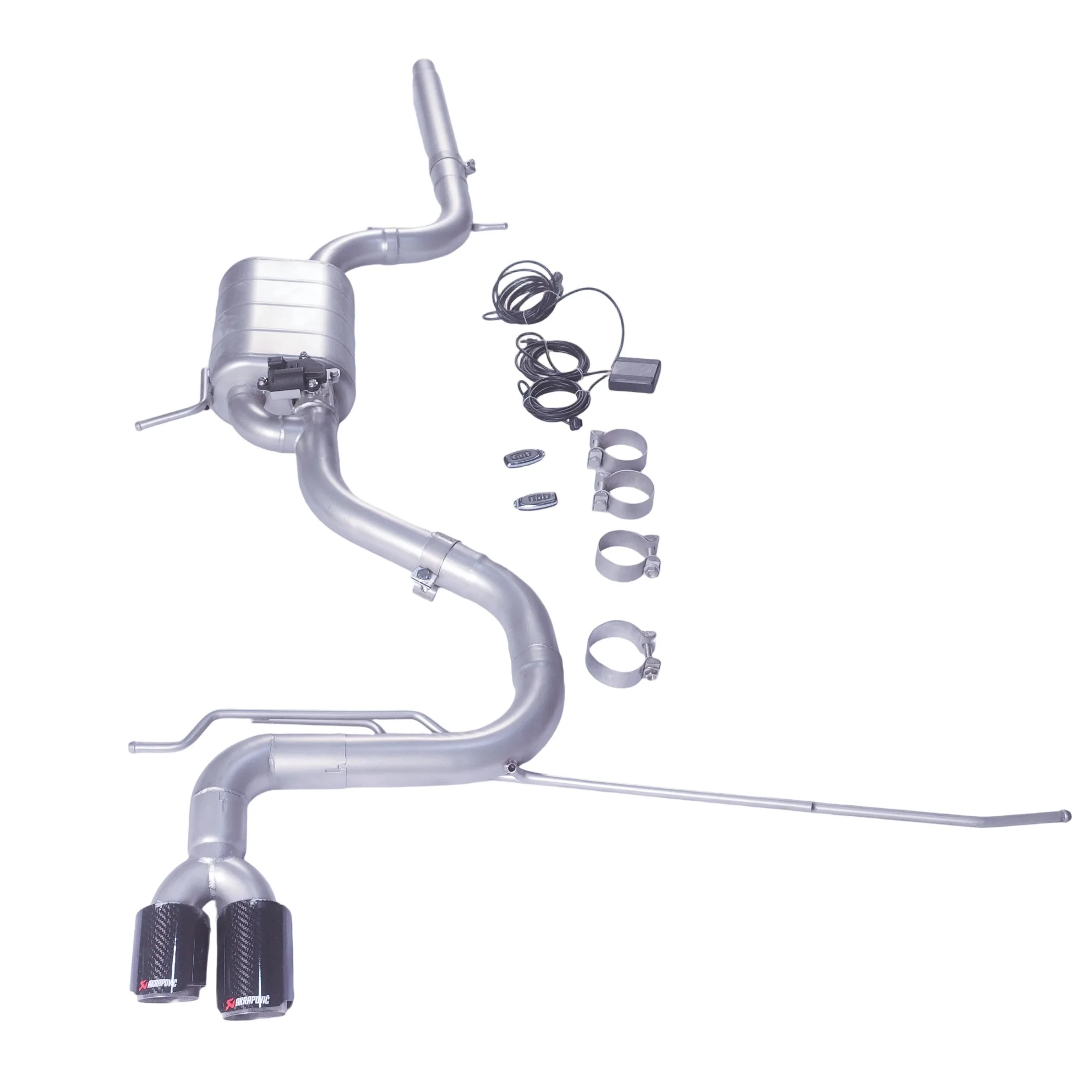 

Suitable for VW Golf MK6 1.4 2012 Exhaust Muffler, Car Electric Control Valve Exhaust System Created with 304 Stainless Steel