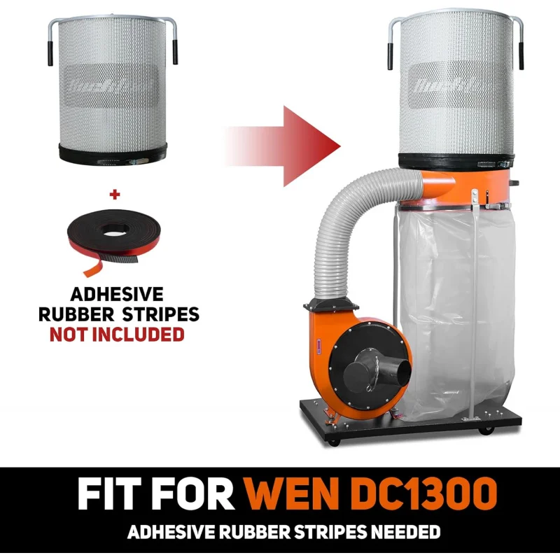 

(TTO) 2-микронный пылевой фильтр, комплект канистры для WEN DC1300, коллектор DC1100 OG