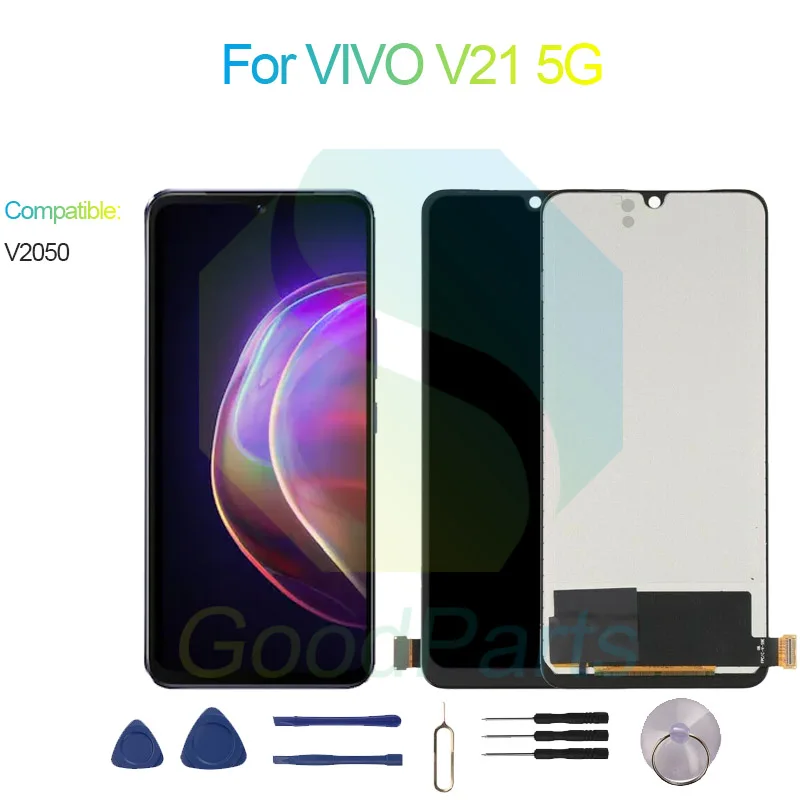 

ДЛЯ VIVO V21 5G ЖК-дисплей экран 6,44 "V2050 для VIVO V21 5G сенсорный дигитайзер в сборе Замена