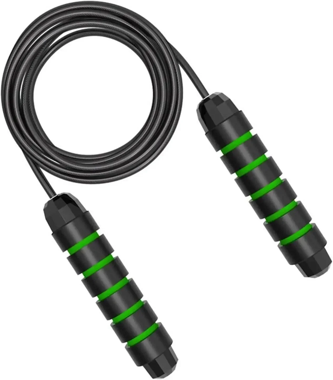 Rope Skipping Tangle-Free Speed Skipping Rope with Ball Bearing EVA Non-Slip Foam Handle Adjustable Jump Ropes