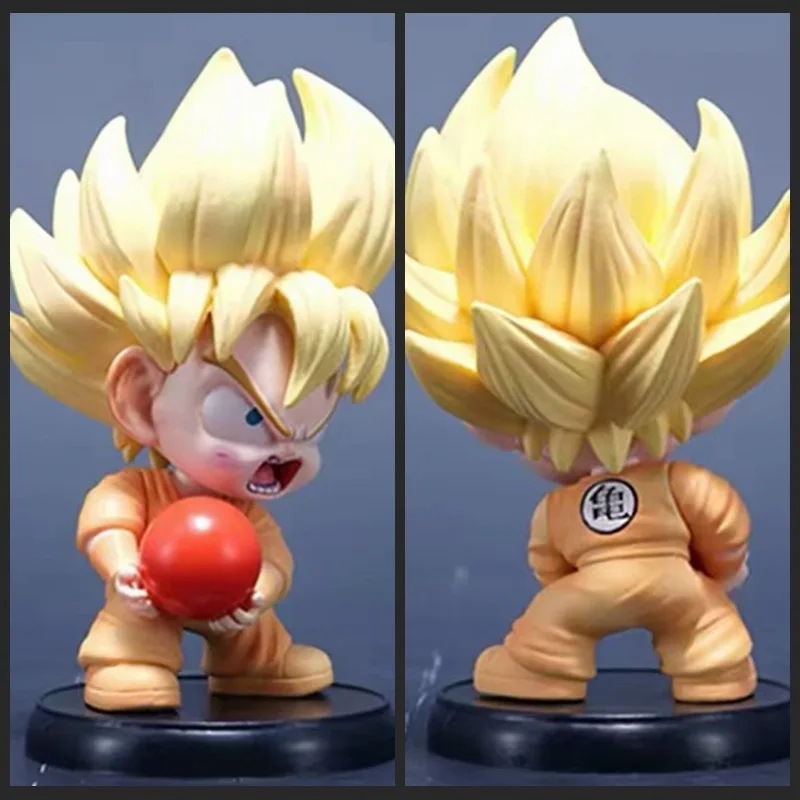 

Dragon Ball Series Super Saiyan Childhood Goku Practise Q Version Figure Toys Collect Decorate Anime Peripheral Birthday Gifts