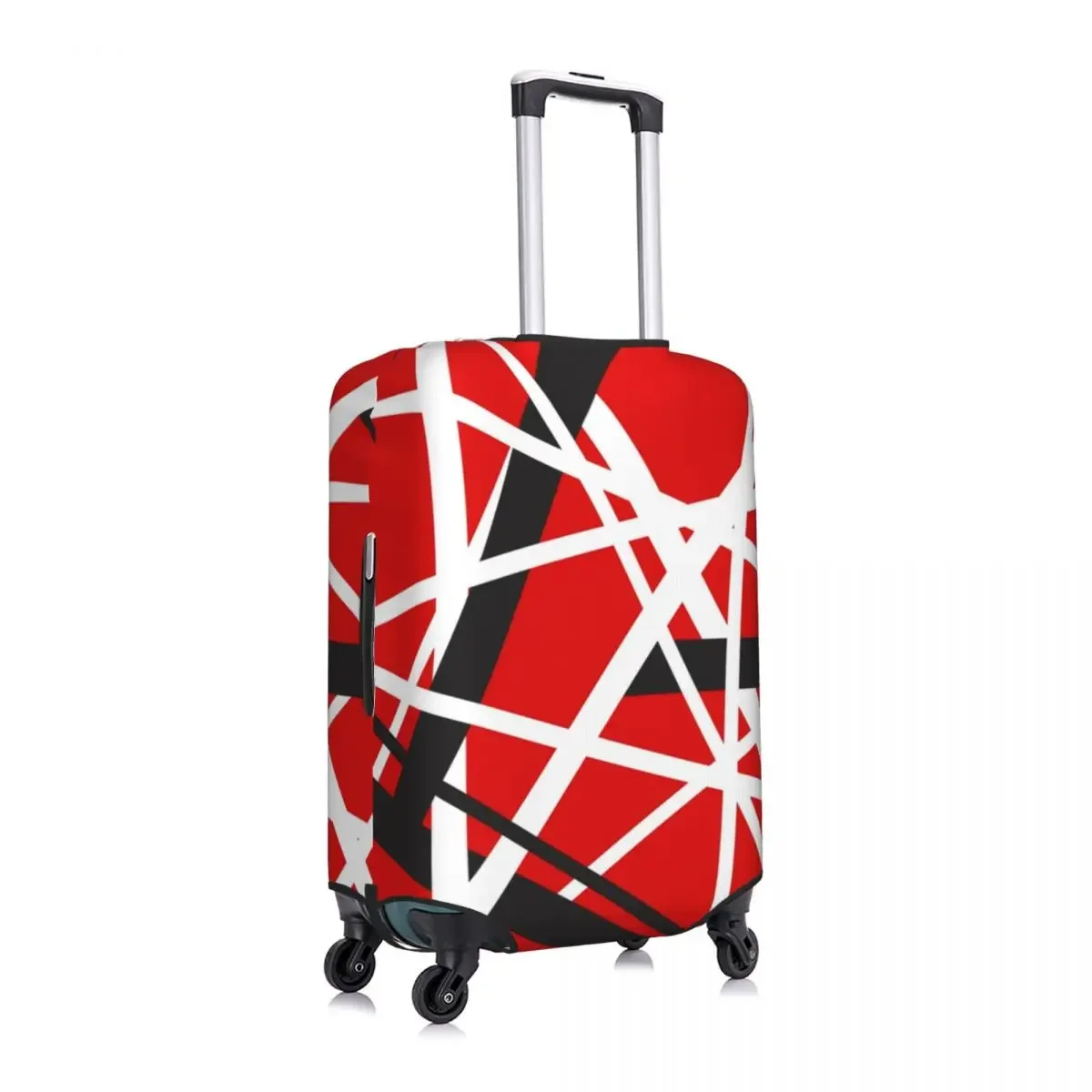 Van Halen Suitcase Cover EVH 5150 STRIPES Cruise Trip Protection Vacation Strectch Luggage Supplies