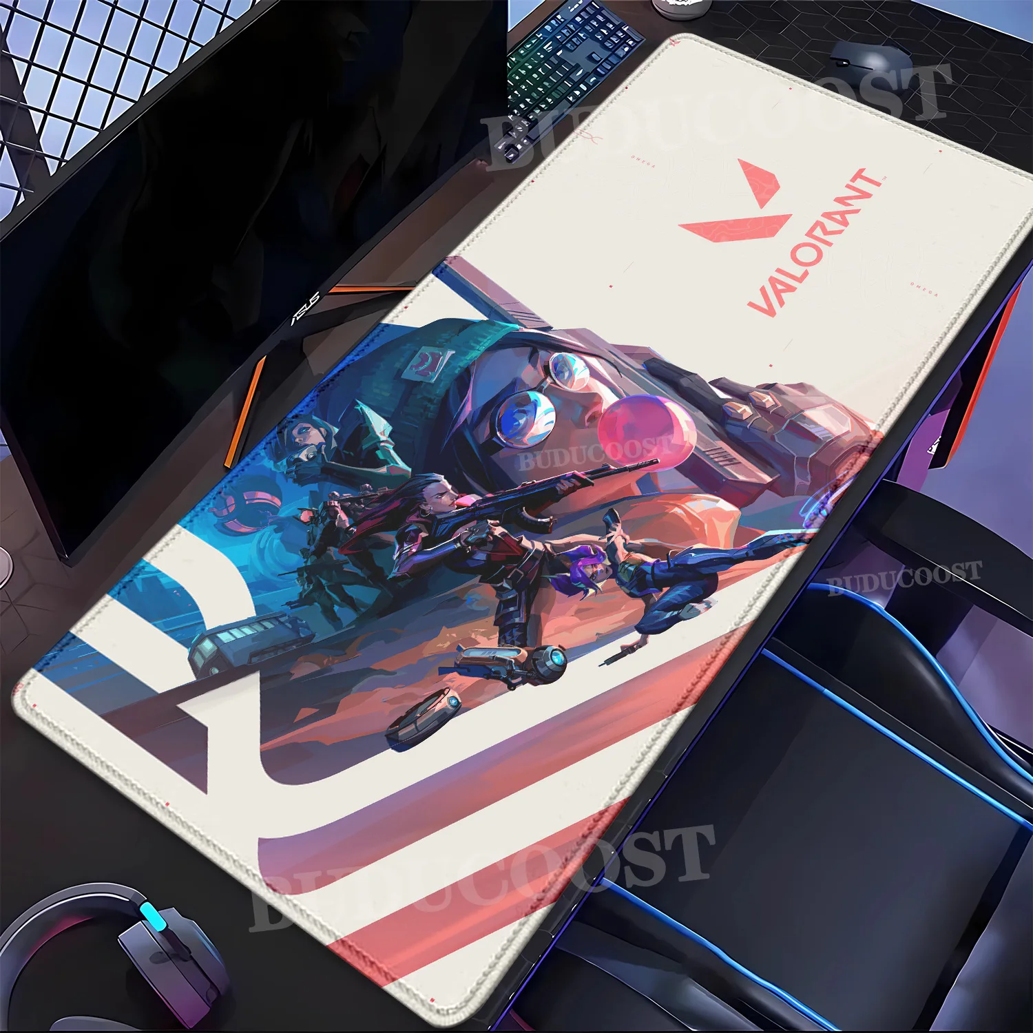 

Hot Game Valorant Jett character Mouse Pad XXL Gaming Accessories Office Keyboard Desk Mat Non-Slip Laptop Large rubber Mousepad