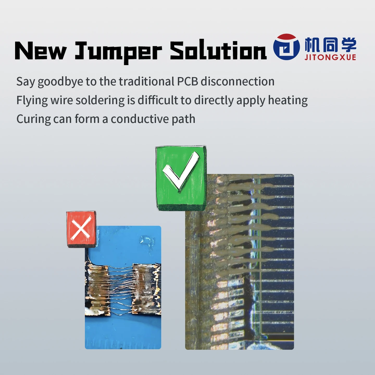 JTX F1 Set di pasta conduttiva nano argento per ponticello PCB Riparazione linea rotta Alta conduttività Bassa resistenza per la correzione dello schermo del telefono