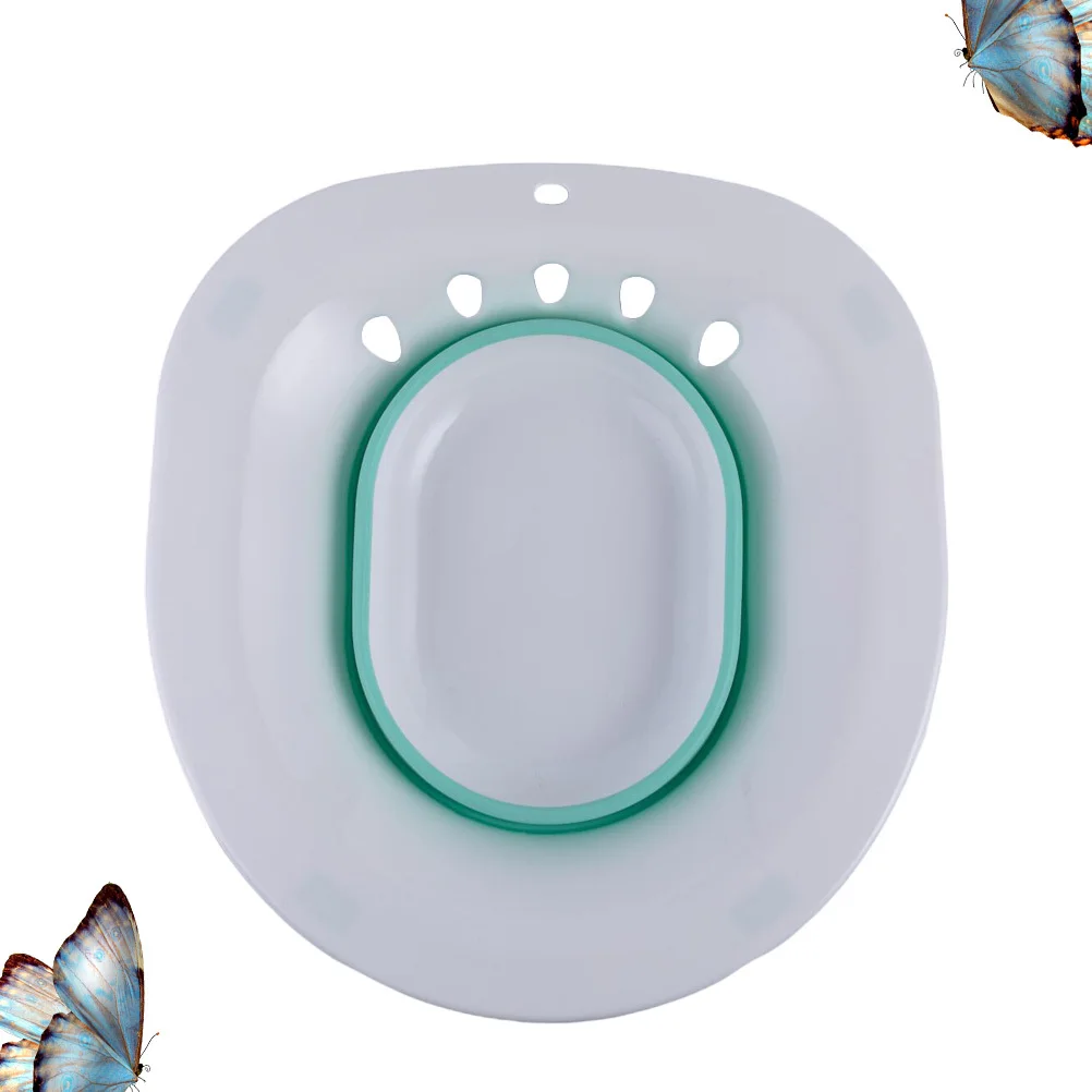 حوض استحمام Sitz قابل للطي لمرحاض الأمهات البالغات والنساء الحوامل غسل قعادة الإناث المحمولة بيديت الورك