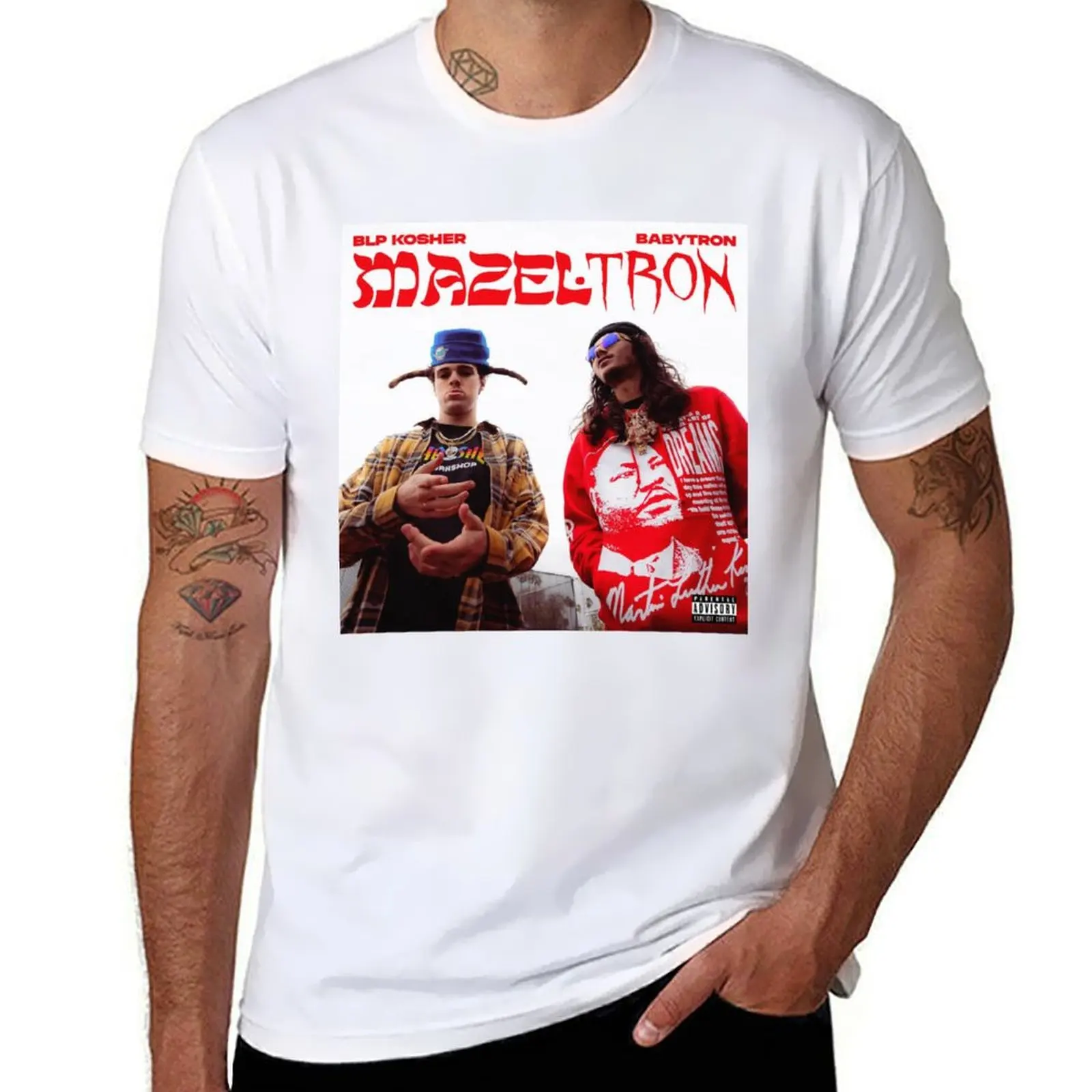 

Kosher BLP Tron Mazel T-Shirt Casual Daily Graphic Tee
