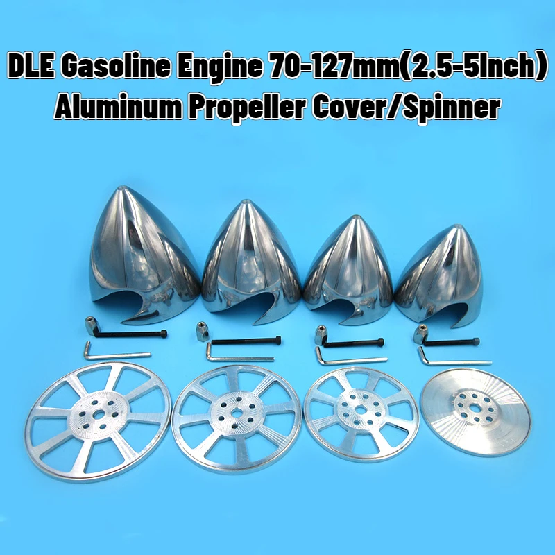 DLE Aluminum Alloy Dia.70-127mm (2.5-5Inch) Propeller Spinner Adapter Propeller Cover for DLE Gasoline Engine